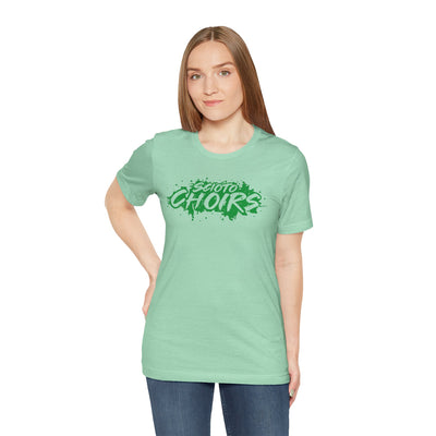Adult Unisex Dublin Scioto Choirs Paint Splatter Graphic Short Sleeve Soft Tee