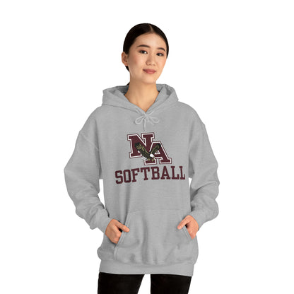 Adult Unisex Softball Classic Logo Graphic Hoodie - New Albany Eagles