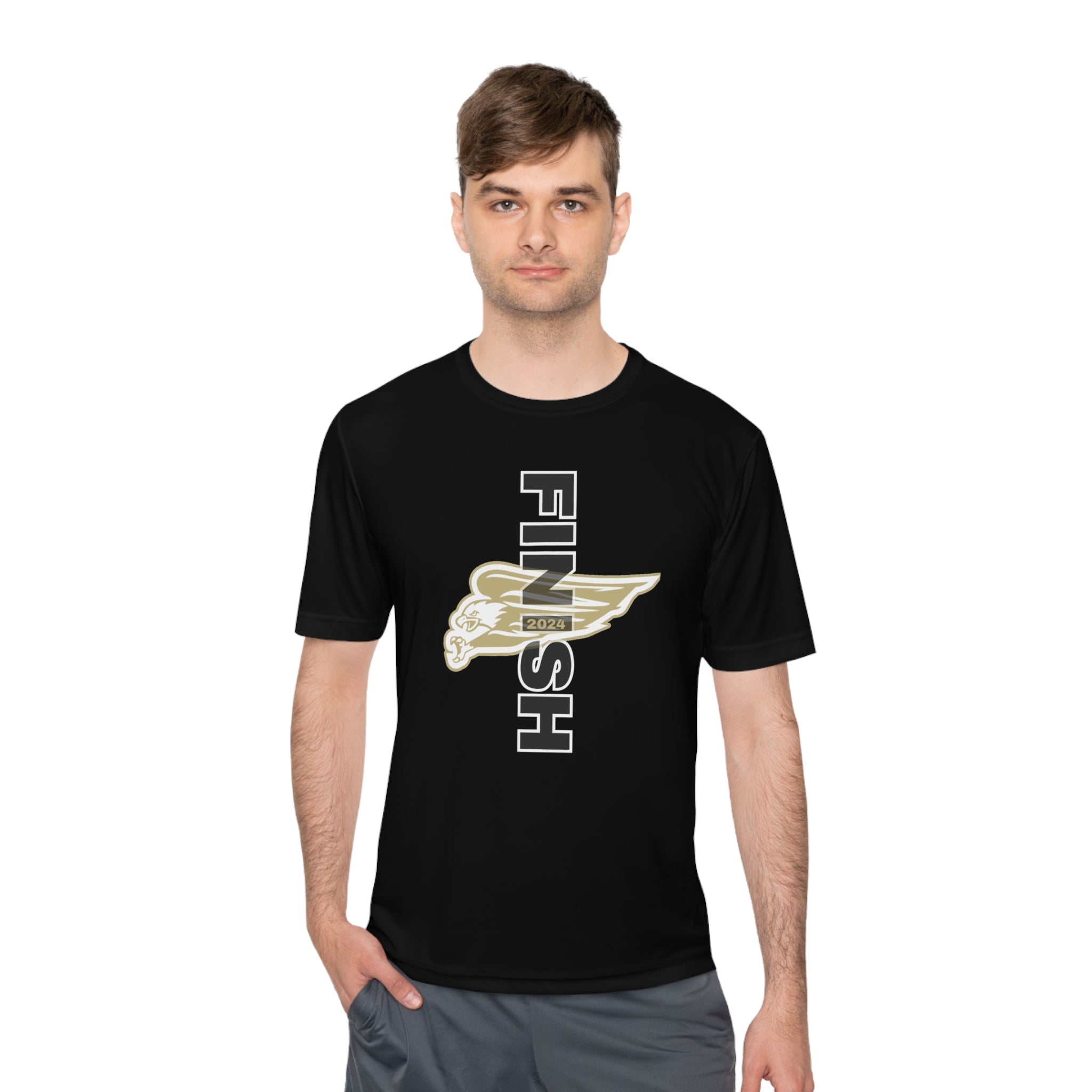 Adult Unisex Performance Football Finish Short Sleeve Graphic Tee