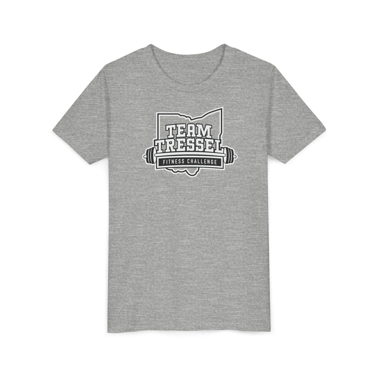 Youth Team Tressel Fitness Challenge Graphic Short Sleeve Bella + Canvas Soft Tee
