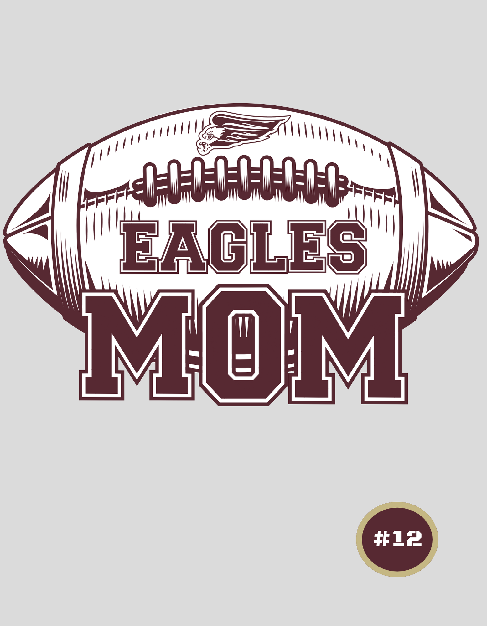 Adult Unisex Choose your Graphic Hoodie with Customized Back - New Albany Flag Football