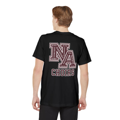 Adult Unisex Choirs Words NA Logo Graphic Pocket T-shirt