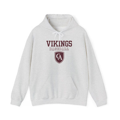 Adult Unisex Columbus Academy Vikings Baseball Graphic Gildan Heavy Blend Hoodie