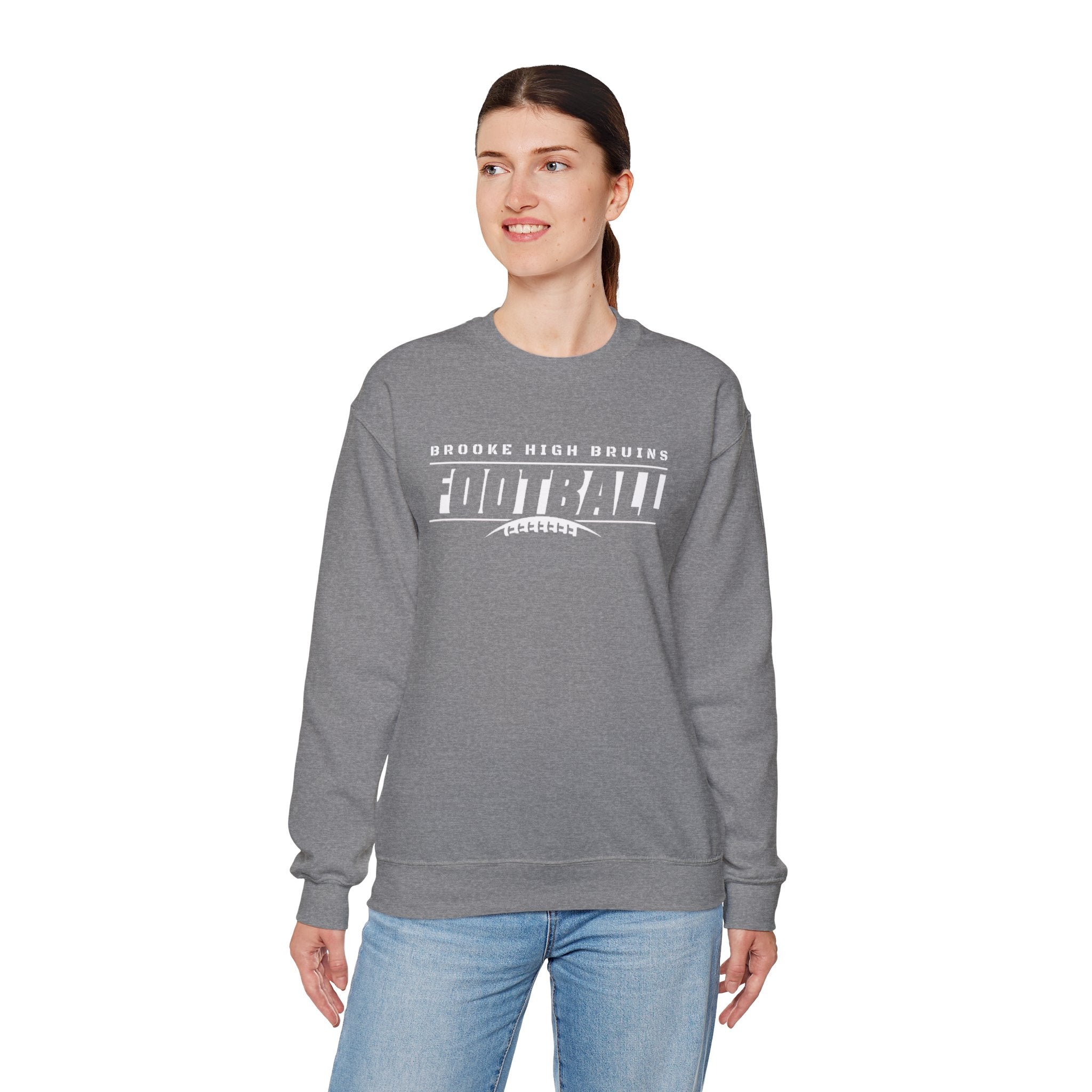 Adult Unisex Brooke High Bruins Goal Line Graphic Sweatshirt