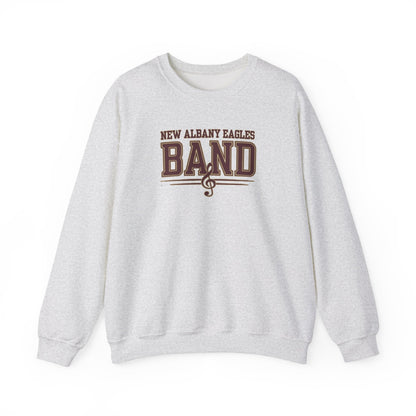 Adult Unisex New Albany Eagles Band Musical Note Graphic Sweatshirt