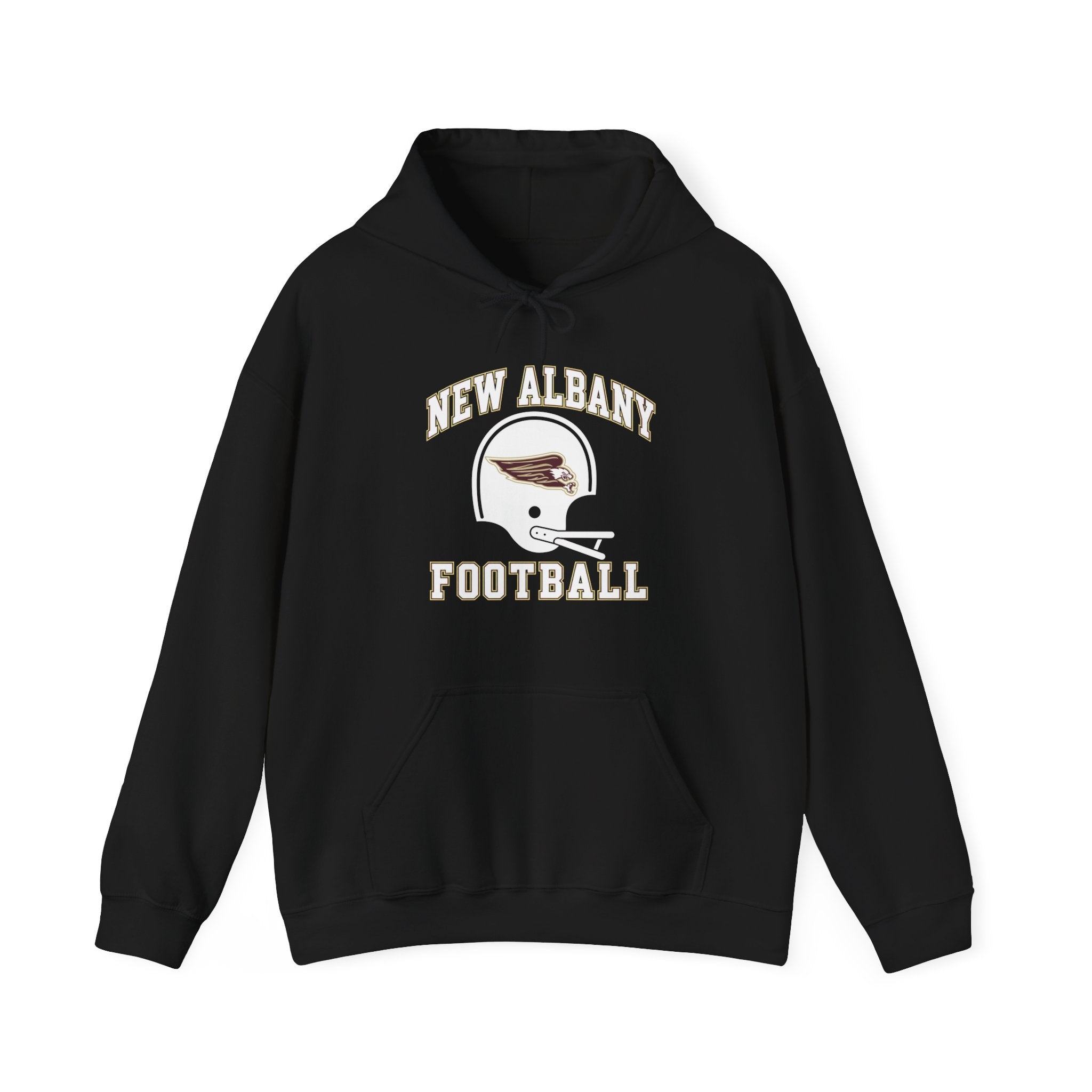 Adult Unisex New Albany Football Heritage Helmet Graphic Hoodie