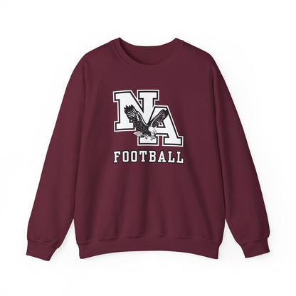 Adult Unisex Classic Logo White Football Graphic Sweatshirt