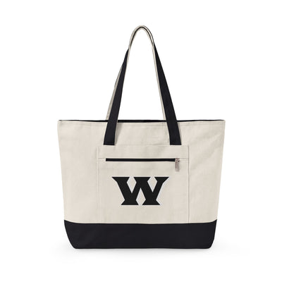 Weir Logo Zippered Canvas Tote