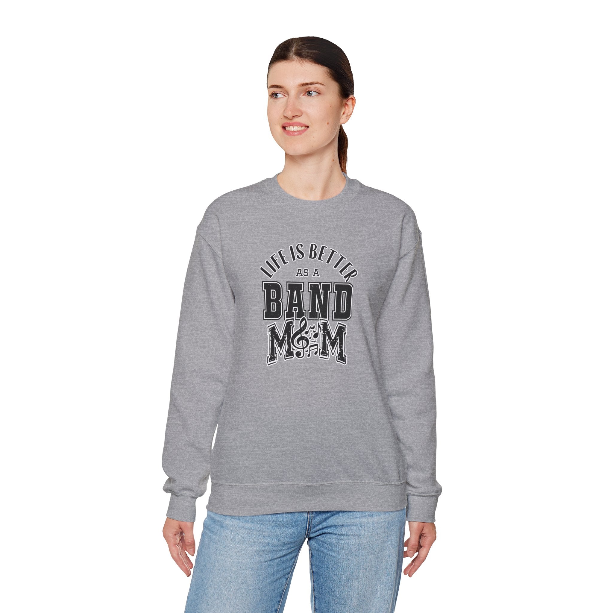 Adult Unisex Life is Better As A Band Mom Graphic Sweatshirt
