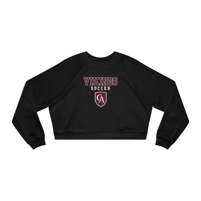 Women's Columbus Academy Soccer Graphic Cropped Fleece Bella + Canvas Sweatshirt