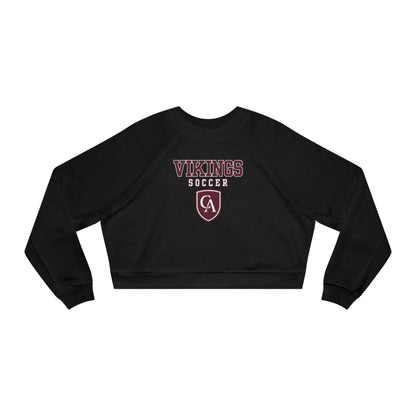 Women's Columbus Academy Soccer Graphic Cropped Fleece Bella + Canvas Sweatshirt