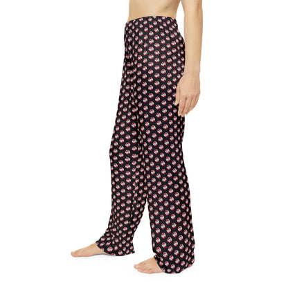 Women's Pajama Pant with Allover Battling Bishop in Baseball Print