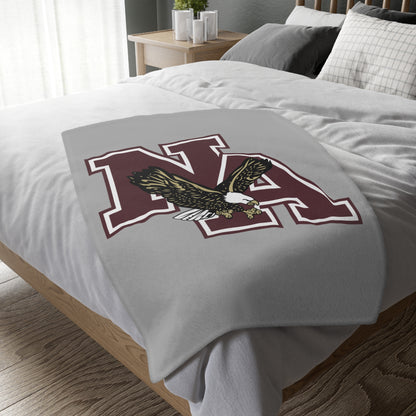 Classic Eagles Logo Super Soft Velveteen Microfiber Blanket (Two-sided print)