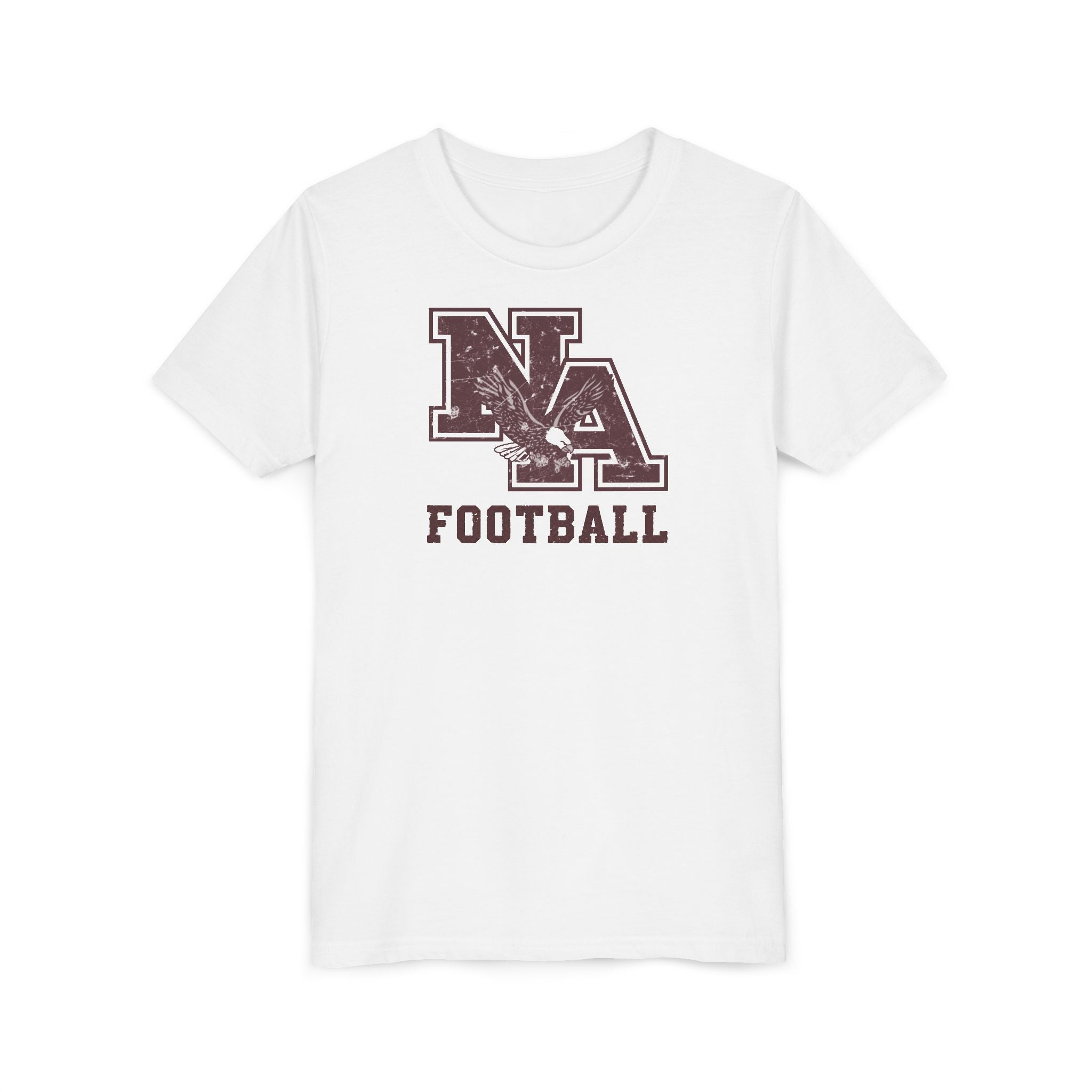 Youth New Albany Football Distressed Vintage Logo Graphic Short Sleeve Bella + Canvas Soft Tee