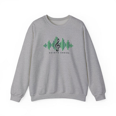 Adult Unisex Dublin Scioto Choirs Sound Wave Graphic Sweatshirt