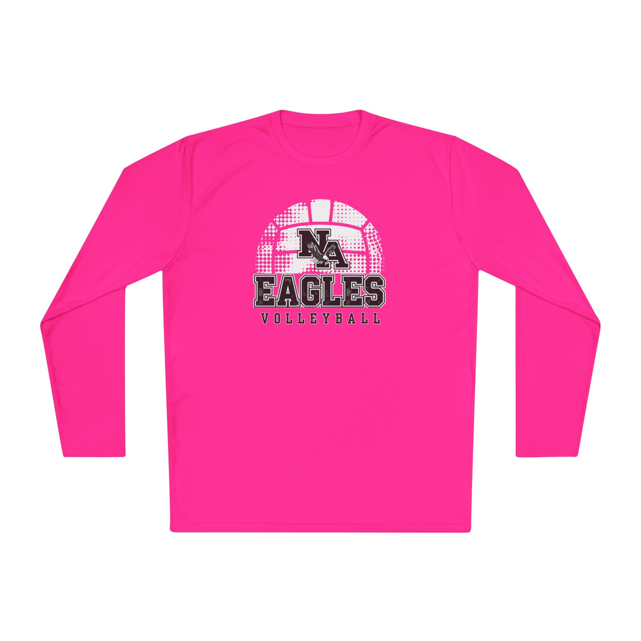 Adult Unisex New Albany Eagles Spike it Graphic Sport-Tek Competitor Performance Long Sleeve Tee