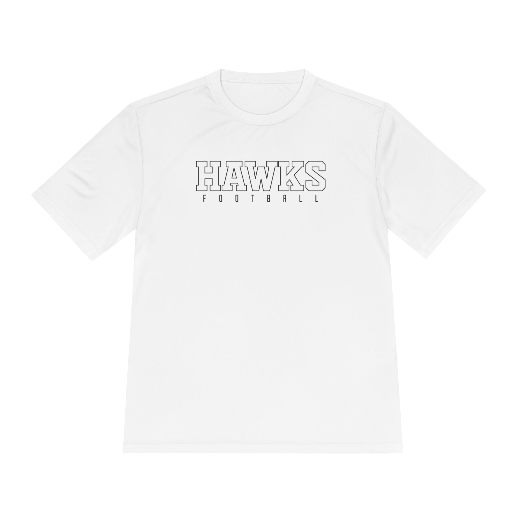 Adult Unisex Westerville Central Block Hawks Football Graphic Sport-Tek Competitor Performance Tee
