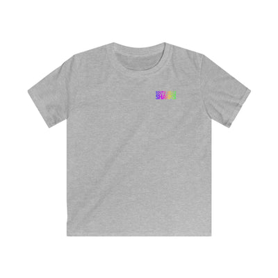 Youth South Hills Swim Team Neon Rainbow Graphic Short Sleeve Gildan Softstyle Tee