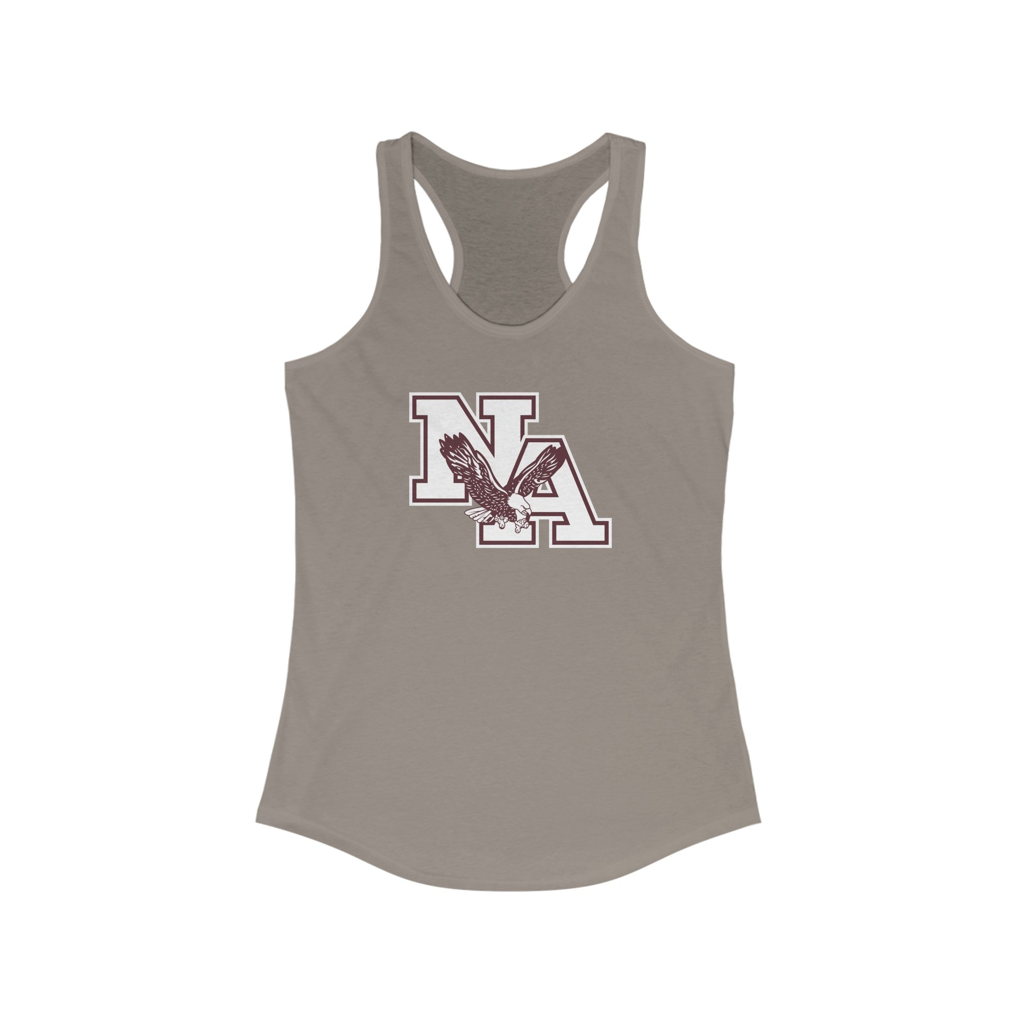Women's Classic Logo with Back Detail Racerback Tank - New Albany Eagles