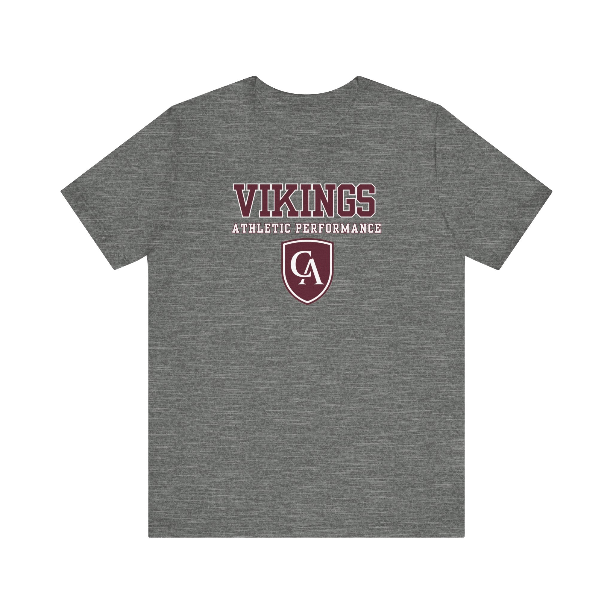 Adult Unisex Columbus Academy Vikings Athletic Performance Graphic Short Sleeve Bella + Canvas Soft Tee
