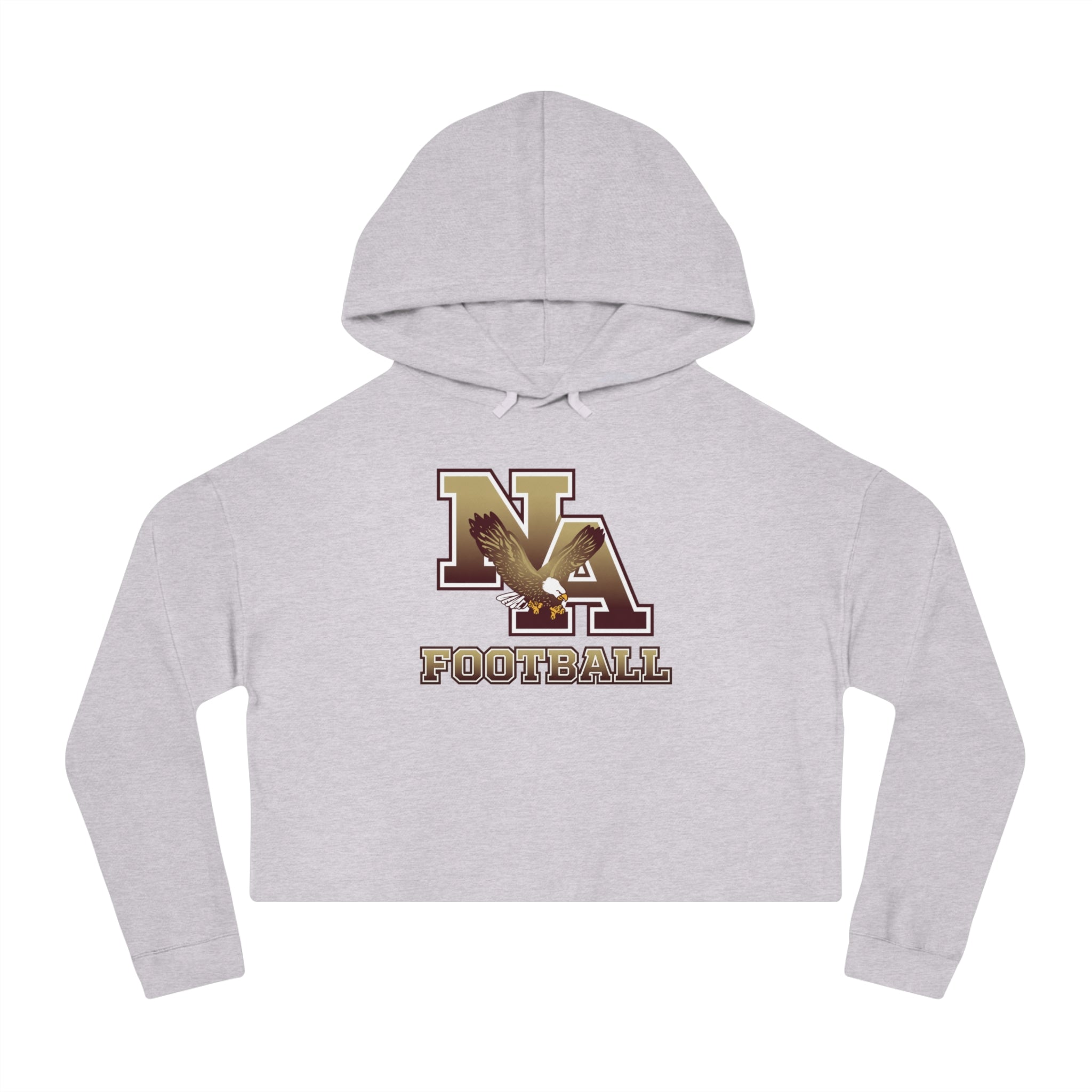 Women's New Albany Ombre Eagle Logo Graphic Crop Hoodie