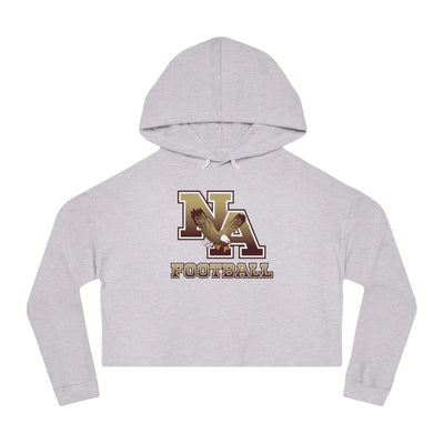 Women's New Albany Ombre Eagle Logo Graphic Crop Hoodie