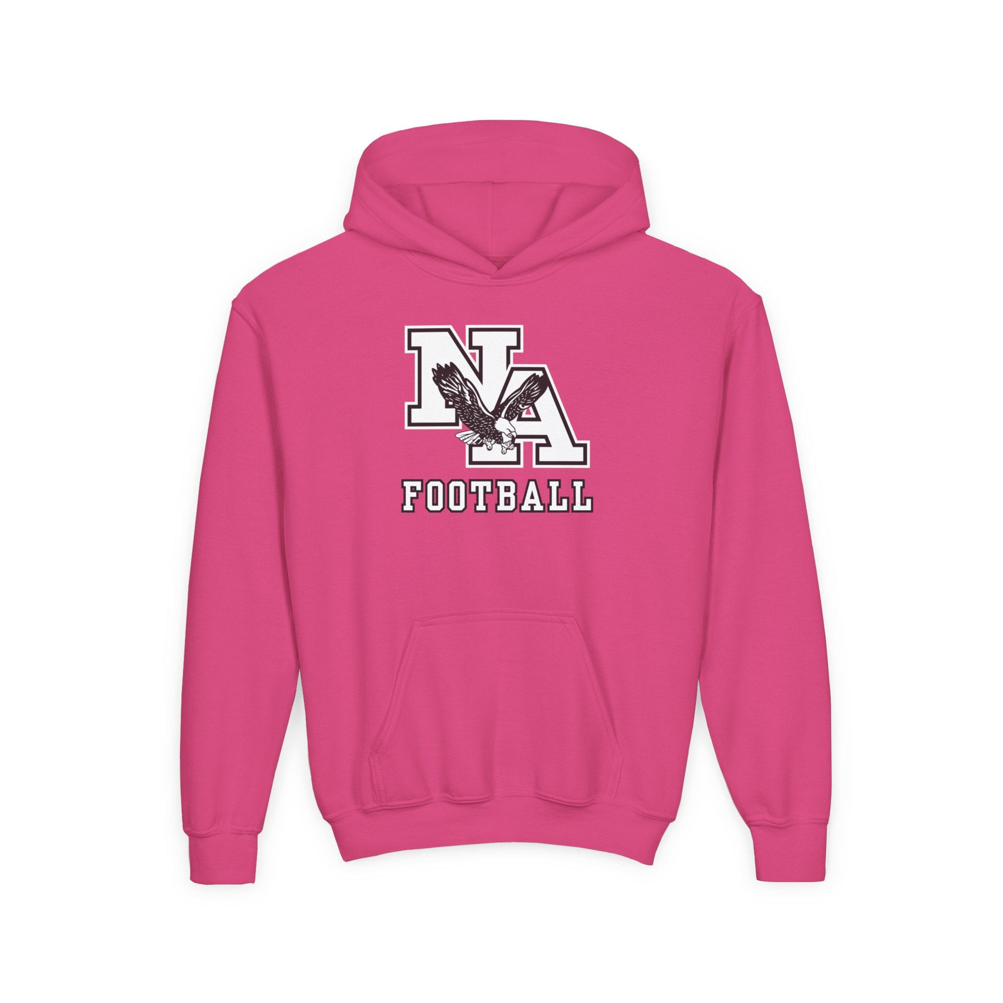 Youth Classic Logo White Football Graphic Hoodie