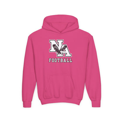 Youth Classic Logo White Football Graphic Hoodie