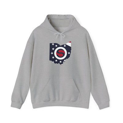 Adult Unisex Stingers Softball State Logo Graphic Hoodie