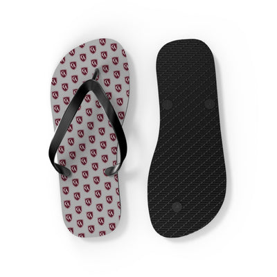 Columbus Academy Allover Logo Print Flip Flops