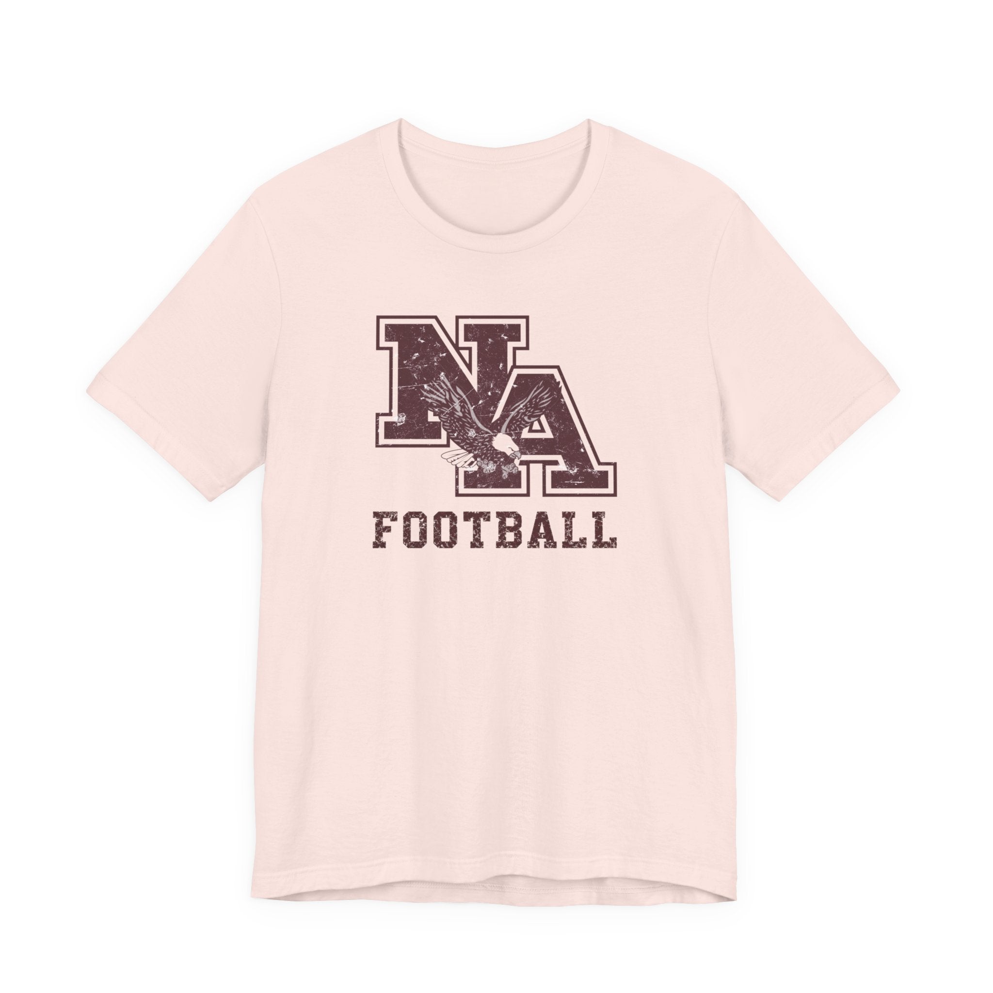 Adult Unisex New Albany Football Distressed Vintage Logo Graphic Short Sleeve Soft Tee