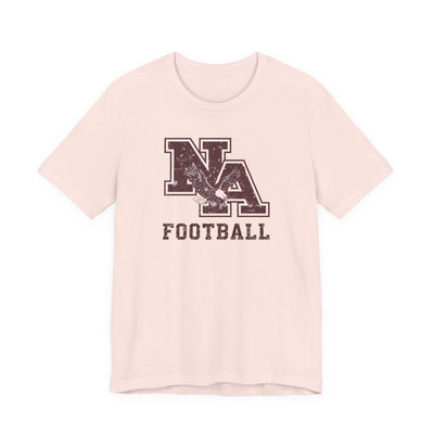 Adult Unisex New Albany Football Distressed Vintage Logo Graphic Short Sleeve Soft Tee
