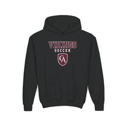 Youth Columbus Academy Vikings Soccer Graphic Gildan Heavy Blend Hoodie