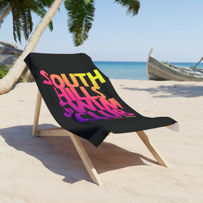 South Hills Swim Club SHSC Ombre Graphic Beach Towel