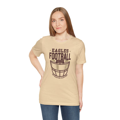 Adult Unisex Eagles Maroon Hype Helmet Graphic Short Sleeve Soft Tee