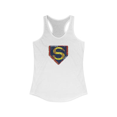 Women's Stingers Softball Distressed Logo Graphic Next Level Racerback Tank