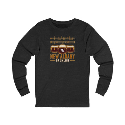 Adult Unisex New Albany Band Drumline Graphic Long Sleeve Bella + Canvas Soft Tee