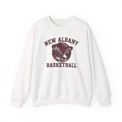 Adult Unisex New Albany Eagles Basketball Vintage Victory Graphic Sweatshirt