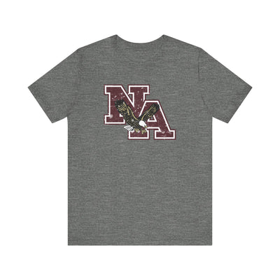 Adult Unisex Vintage Distressed Maroon Logo Short Sleeve Soft Tee