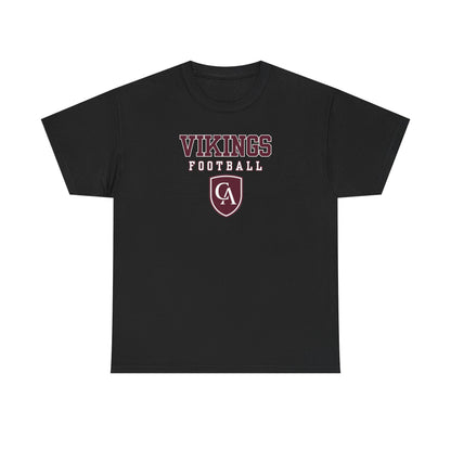 Adult Unisex Columbus Academy Vikings Football Graphic Short Sleeve Gildan Heavy Tee