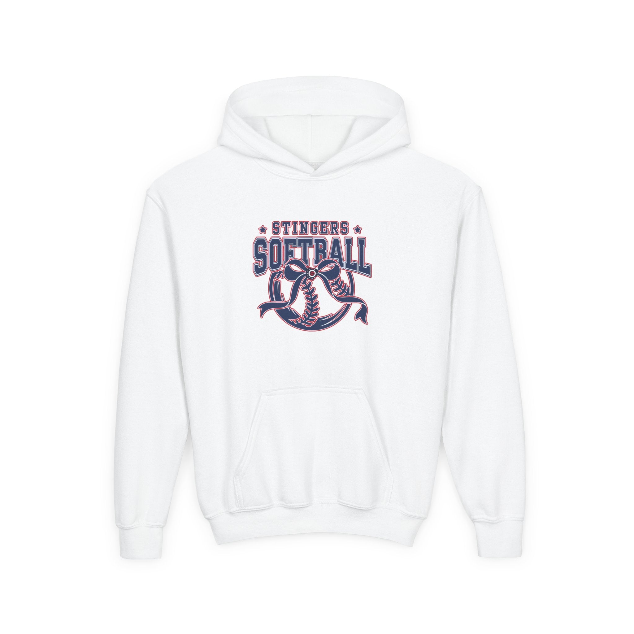 Youth Stingers Softball Spirit Bow Graphic Hoodie