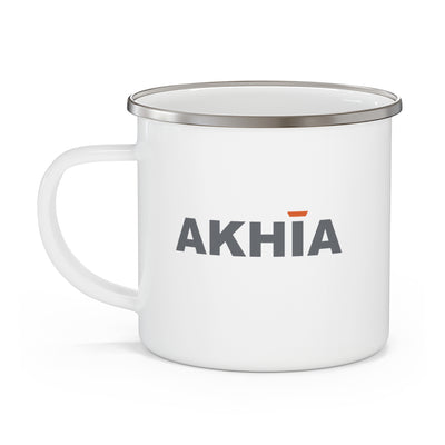 Logo Graphic Enamel Camping Mug - Akhia