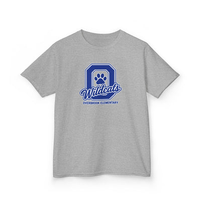Overbrook Elementary Wildcats Block Letter Graphic Gildan Classic Tee