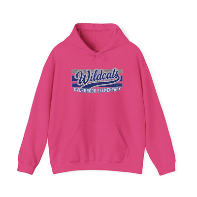 Adult Unisex Overbrook Elementary Wildcats Vintage Distressed Spirit Graphic Hoodie