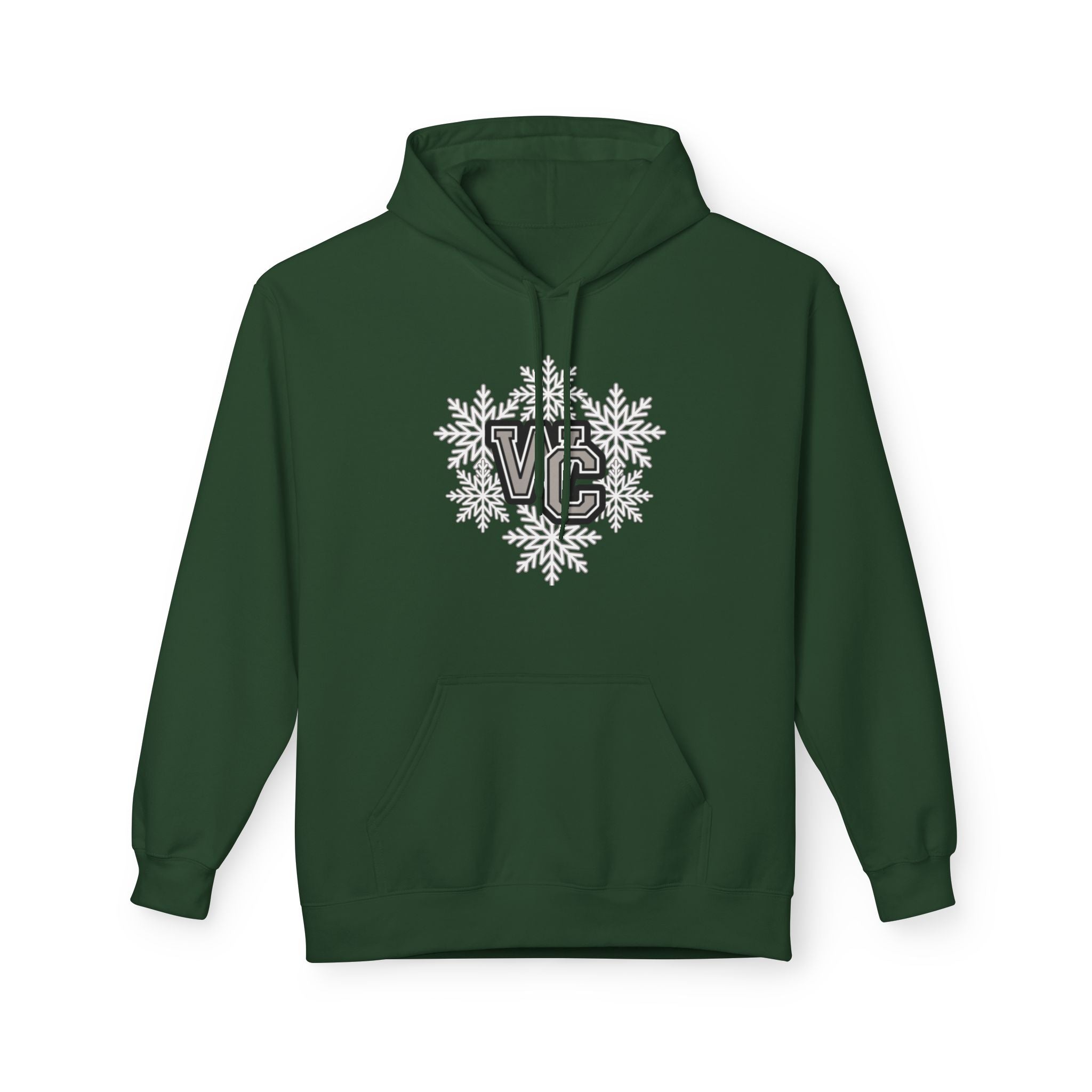 Adult Unisex Westerville Central Spirited Snowflake Graphic Soft Style Hoodie
