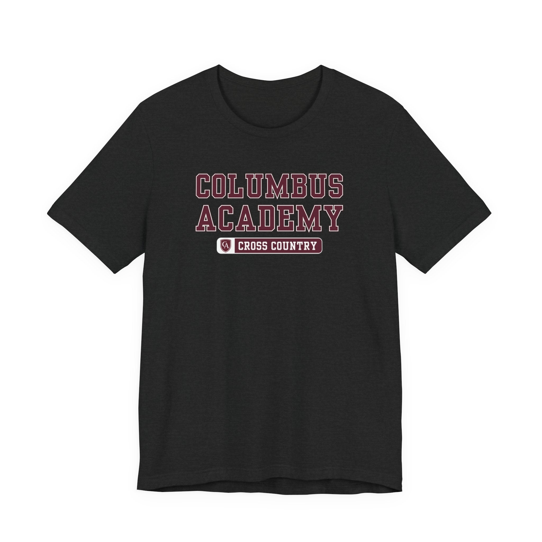 Adult Unisex Columbus Academy Cross Country Graphic Short Sleeve Bella + Canvas Soft Tee