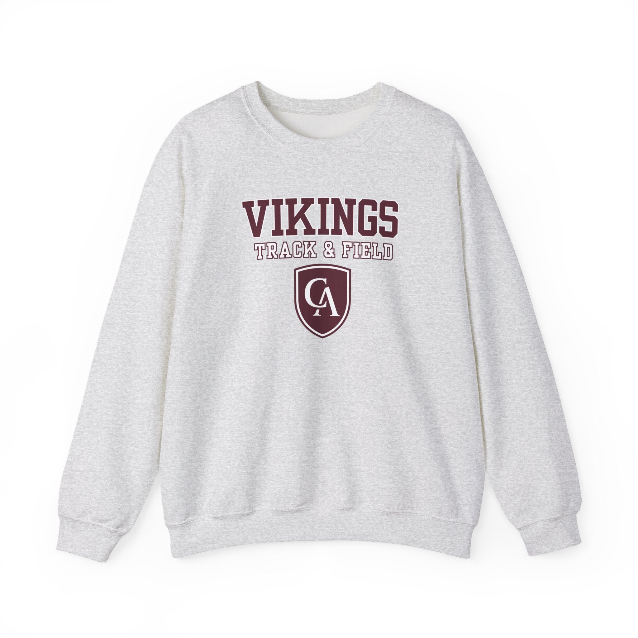 Adult Unisex Columbus Academy Vikings Track & Field Graphic Gildan Heavy Blend Sweatshirt