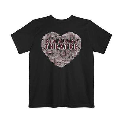 Adult Unisex New Albany Theatre Heart Graphic Pocket T-shirt