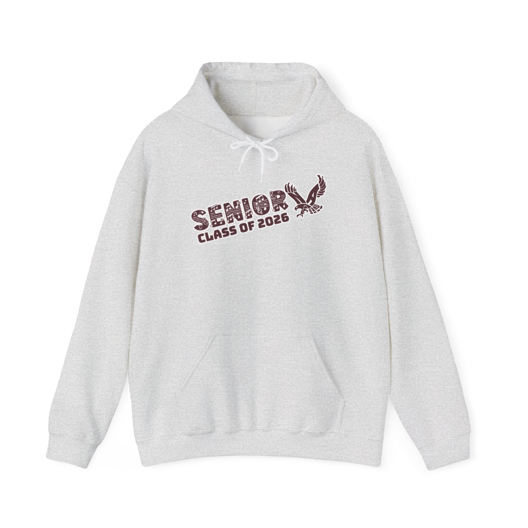 Adult Unisex Class of 2026 Band Eagle Senior Graphic Hoodie