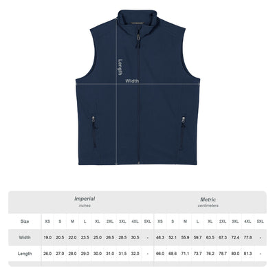 Adult Unisex Columbus Academy Volleyball Embroidered Core Soft Shell Vest
